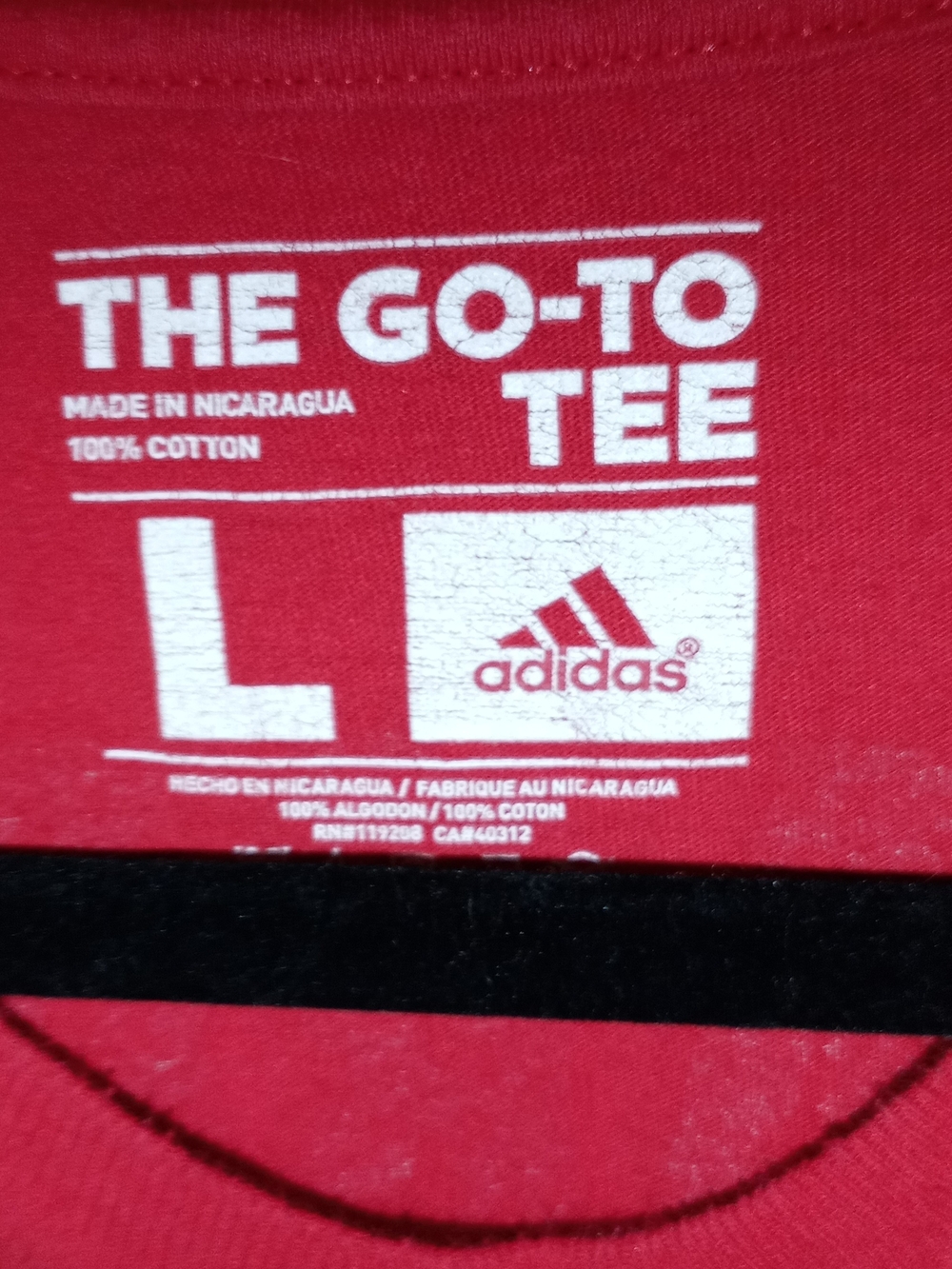 Adidas Houston Rockets #13 Red Tee - Picture 2 of 3